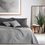 Decoking Tagesdecke 200 x 220 cm Graphit Anthrazit Silbergrau Zweiseitige Tagesdecke pflegeleicht Axel Beds and Blankets Besuchen Sie den DecoKing-Store