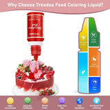 Flüssiges Lebensmittelfarbset, 18 Farben x 10 ml, hochkonzentrierte Lebensmittelfarbe zum Backen von Kuchen, Keksen, Macarons, Kuchendekoration, Ostereiern, Fondant, Teig, DIY-Schleim, Seifen, Backzubehör