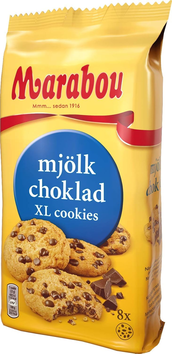 Daim Cookies Marabou Daim XL 10x184 g – Knusprige Daim-Stückchen in einem köstlichen Keks