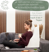 Lesekissen für Bett und Sofa, bequemes Rückenkissen mit Memory-Schaum, Anti-Reflux-Kissen als Bettkissen, Rückenlehne oder Kopfteil verwendbar, bequemes Bettkissen als angenehme Rückenstütze