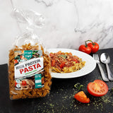 Best Body Nutrition Protein Pasta 6 x 200 g – Fit4Day High Protein Tagliatelle – 61 % Protein, Low Carb, Vegan & Laktosefrei, Sojafrei – Hochwertiges Erbsenprotein – Für kohlenhydratarme Diäten