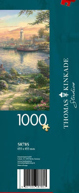 Schmidt Spiele 58785 Thomas Kinkade, New England Harbour, Puzzle 1000 Teile, farbig Puzzle Naty Shop