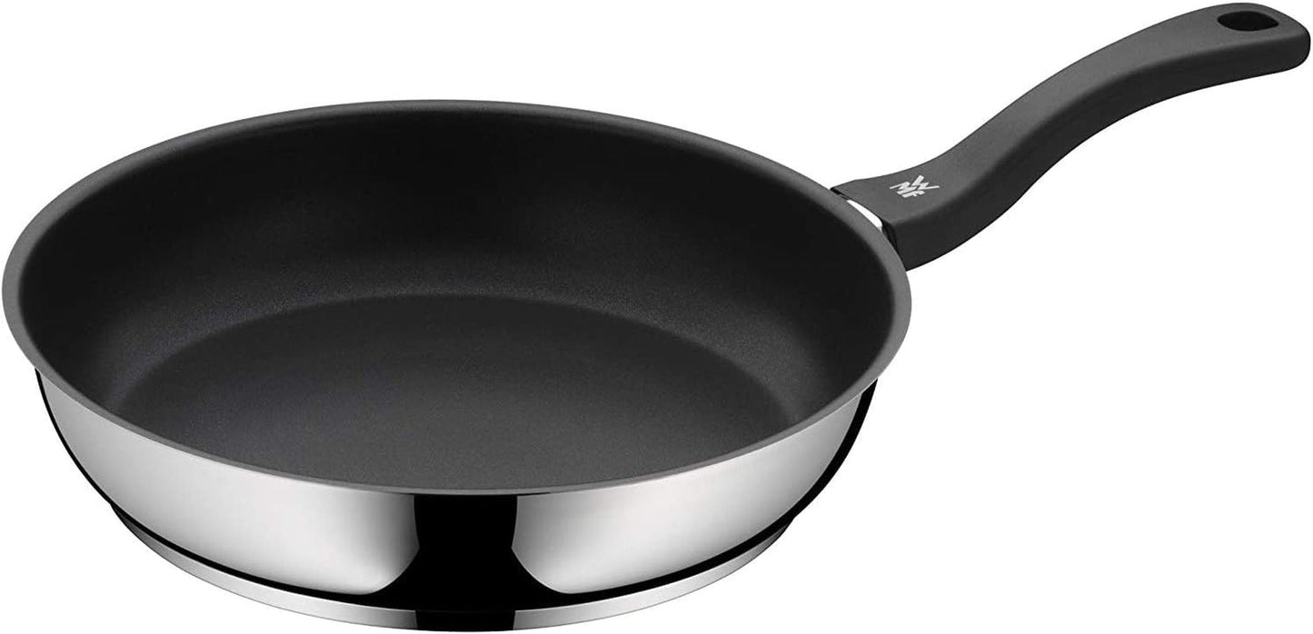 WMF Teufelspfanne 28 cm, Induktionspfanne, Cromargan Edelstahl, Kunststoffgriff Töpfe und Pfannen Naty Shop Geeignet für Induktion