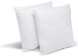 Bleu Câlin Set mit 2 Kissen gegen Milben und Insekten, flauschiger Komfort, 60 x 60 cm, Mikrofaserbezug, vollständiger Schutz, weiße Standardkissen von Naty Shop
