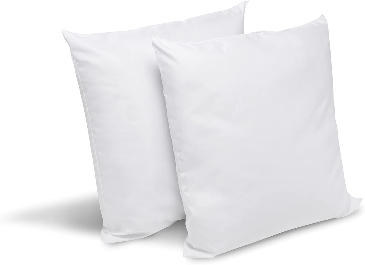 Bleu Câlin Set mit 2 Kissen gegen Milben und Insekten, flauschiger Komfort, 60 x 60 cm, Mikrofaserbezug, vollständiger Schutz, weiße Standardkissen von Naty Shop