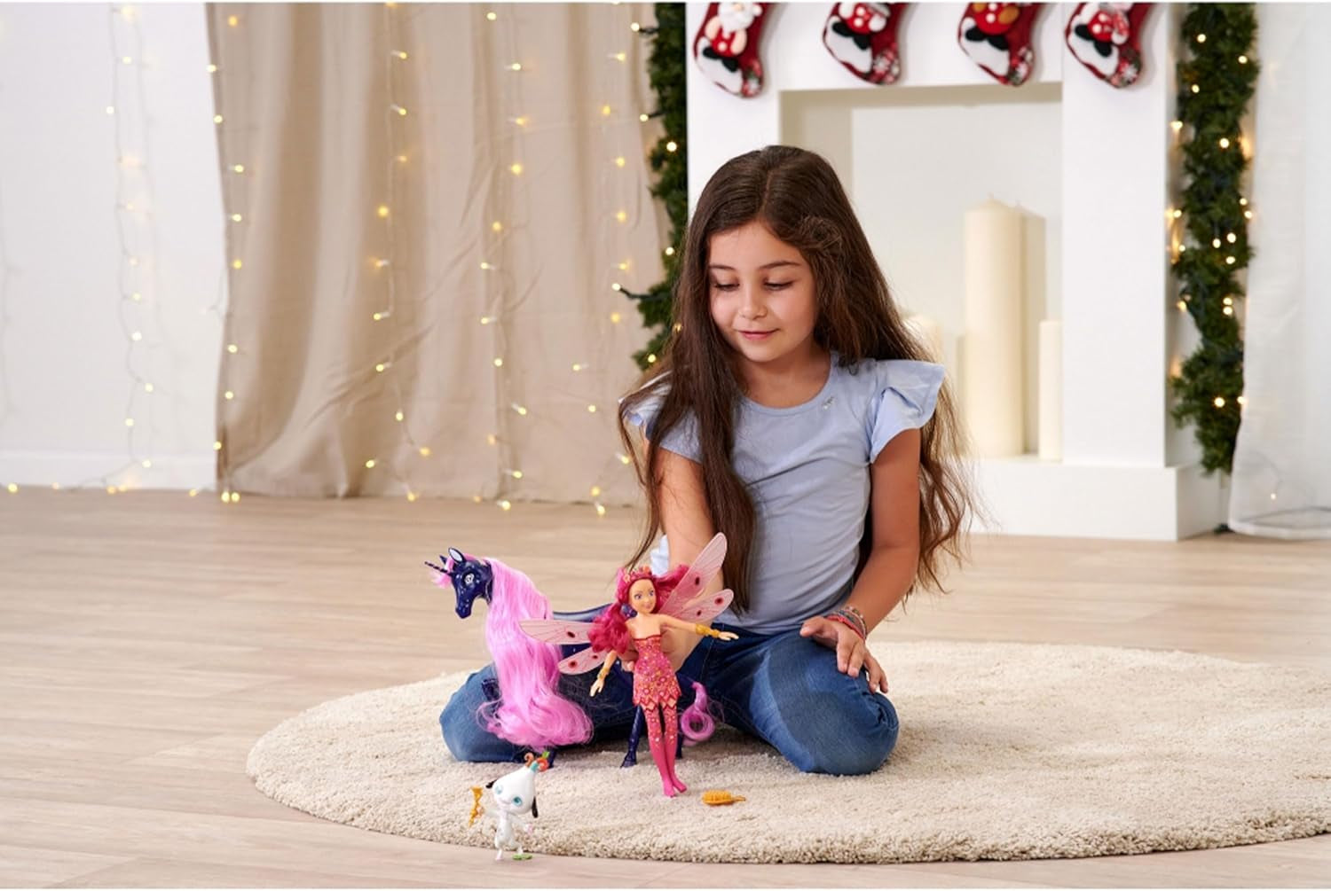 Simba 109483042 Mia and Me Ankleidepuppe, Phuddle mit Trumptus, Elfe mit Flügeln und beweglichen Beinen, 6X Haarspangen, 2X Armband, ab 3 Jahren, mehrfarbig, 23 cm Naty Shop Dolls