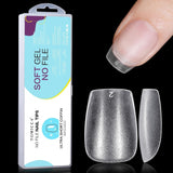 TOMICCA Sargspitzen, ultrakurze Nagelspitzen – Nagelspitzen, weiche Gel-Spitzen, vollständige Abdeckung, vorgeformte matte künstliche Nagelspitzen, Gel-Nagelspitzen – 360 Stück, 15 Größen
