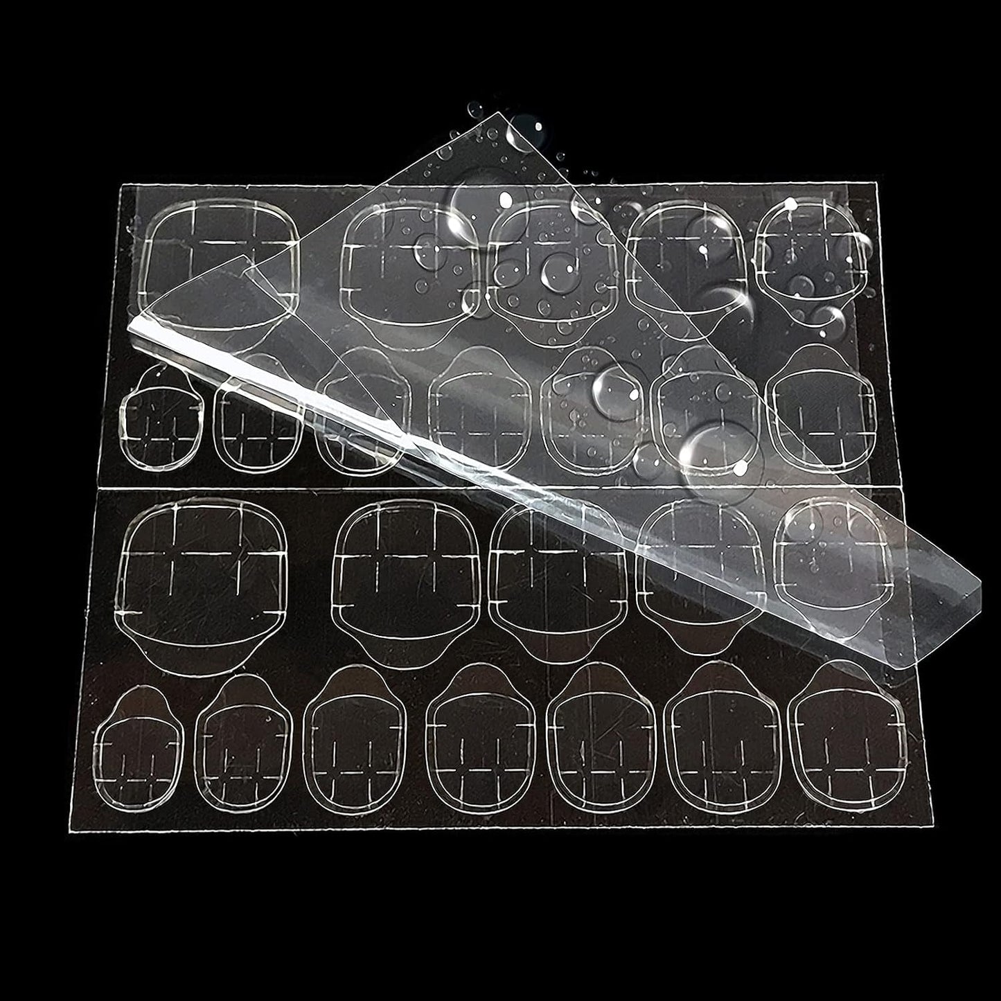 360 Stück transparente selbstklebende Nagelstreifen, Nagelkleber, doppelseitige selbstklebende Streifen, transparent, DIY-Maniküre-Dekoration