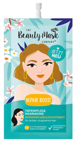 The Beauty Mask Company Repair Boost Haarmaske 30 ml, Tiefenpflege für sprödes und strapaziertes Haar (1 Beutel) Haarmaske Naty Shop Standardtitel