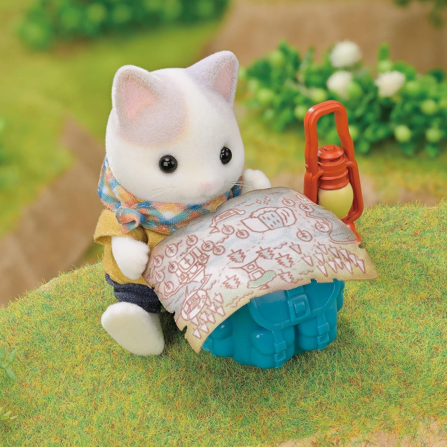 Sylvanian Families – 5763 Abenteuer-Entdecker-Set mit zwei Figuren, Milchkatze, Vater, Junge, Tierfigur, detailliertes Spielzeug für 3-jährige Naty-Shop-Puppen