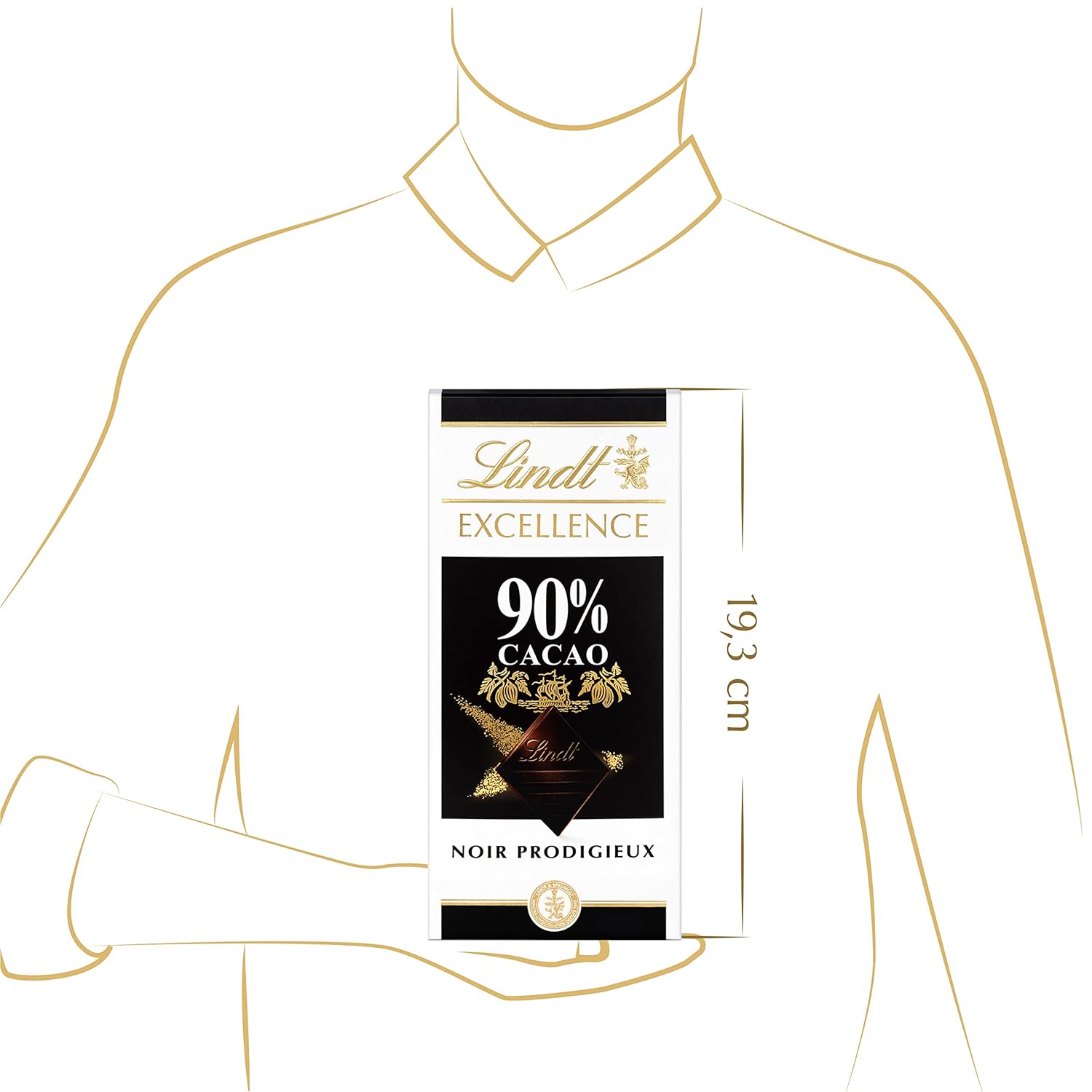 Lindt Excellence 78 Prozent Kakaoriegel – veganer Riegel mit Kakaointensität und Persistenz, 100 g, ideales Geschenk