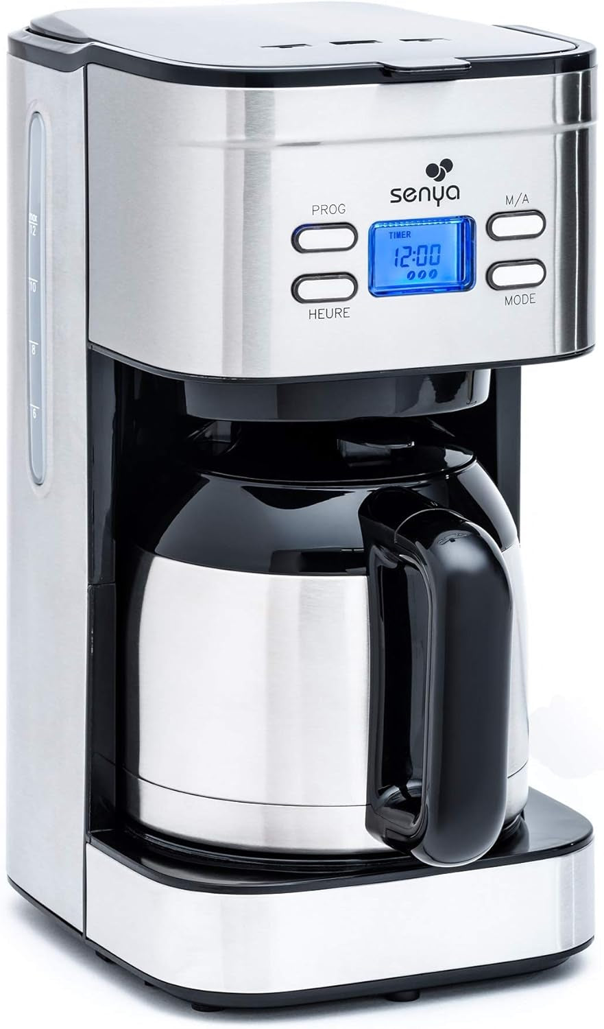 SYBF-CM025 Heißkaffeemaschine, Edelstahl, 1,2 Liter, Edelstahl