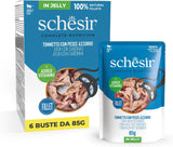 , Thunfisch mit blauem Fisch in Gelee, komplettes Nassfutter für Katzen, im Beutel, mit zusätzlichen Vitaminen, 100 % natürlich, 6 x 85 g