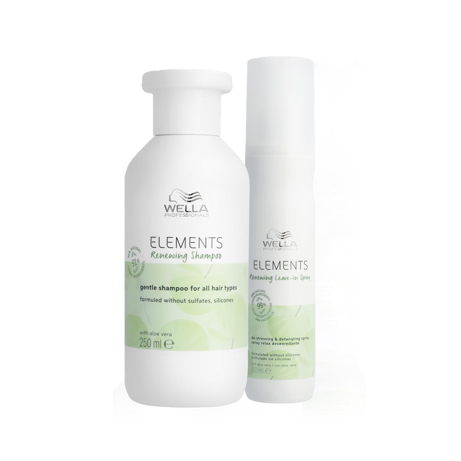 Wella Professionals Elements – natürliche Pflege für trockenes, strapaziertes Haar und empfindliche Kopfhaut – Spülung, Maske und Leave-in-Spray mit Antioxidantien und Olivenessenz. Naty Shop Spray Hair Mask 150 ml
