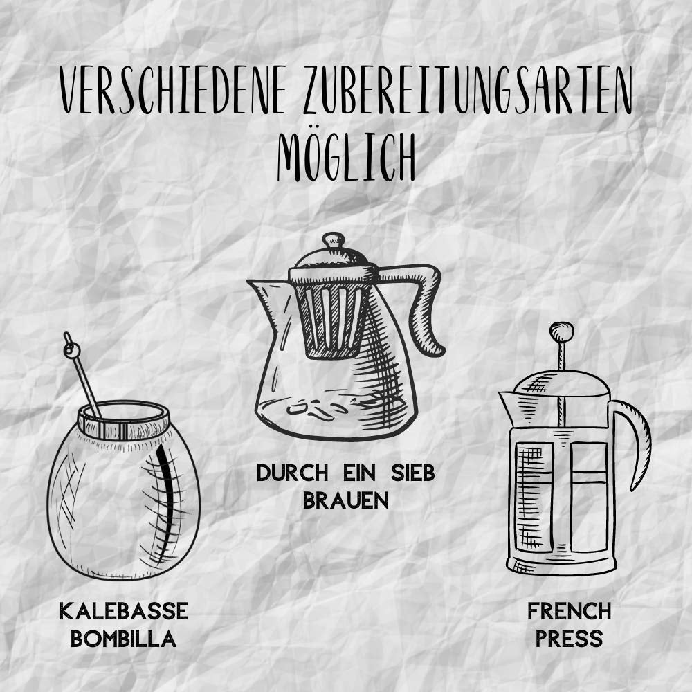 Yerba Brazil Despalada 1 kg ● Luftgetrockneter Mate-Tee aus Mate-Blättern ● Natürlicher paraguayischer Mate 50 g ● Natürlicher Mate-Tee-Geschmack ● Yerba-Mate-Tee ohne Zusatzstoffe ● Mate-Tee in großen Mengen