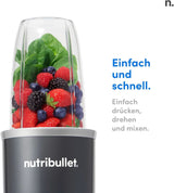 Nutribullet Original, Elektrischer Mixer, Zerkleinerer, Smoothiemixer, Smoothie Maker, 600 W Leistung, Einfach Und Schnell in Der Anwendung, Kompakt, Leicht Zu Reinigen, NB603DG Kitchen Naty Shop