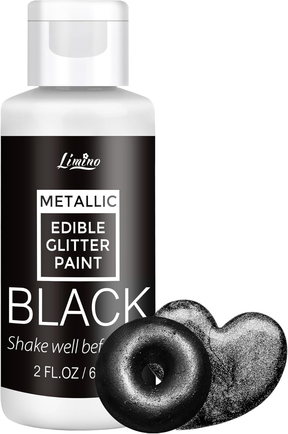 Flüssiger essbarer Glitzer – 6 Metallic-Farben, flüssiges essbares Glitzerpulver zum Dekorieren von Kuchen, Backen, Macarons – metallische Lebensmittelfarbe, Glitzerfarben für Kekse, Fondant, Kuchen, Muffins
