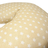 Stillkissen für Neugeborene, XL, Bezug aus 100 % Baumwolle, abnehmbar und waschbar, Füllung aus Polyester, Sternmotiv. Zubehör Essen und Stillen Bebe Naty Shop