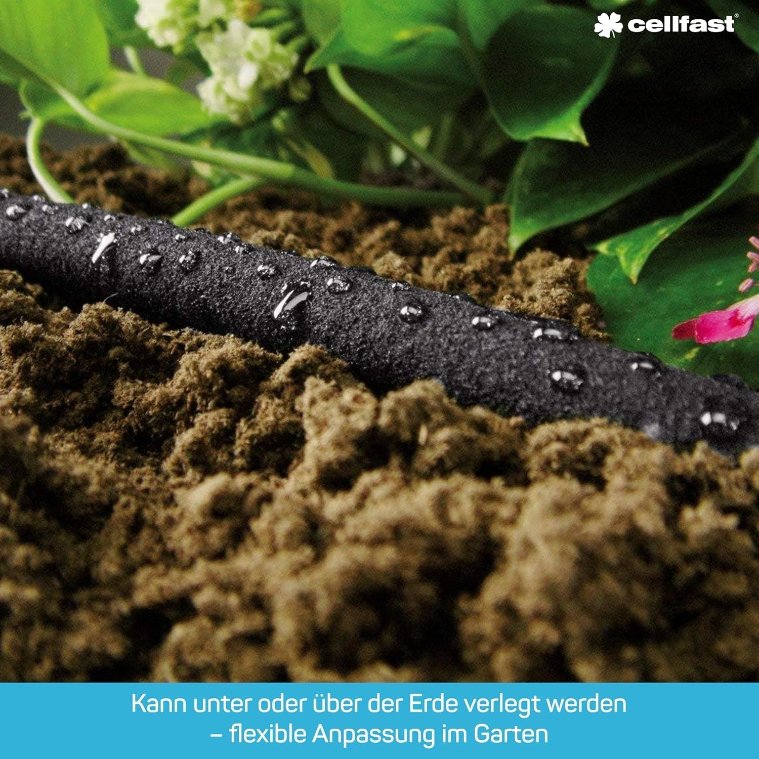 Tropfbewässerungsschlauch, Bewässerungsschlauch, 1/2 Zoll, 7,5 m, 3-teiliges Schlauchset