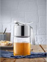 WMF Barista Sirup-/Honigspender 240ml, Vorratsdose & Depot aus Glas 1l, Höhe 21,5 cm, Vorratsdose mit Deckel, Kaffeebohnenbehälter, Müslidose, Frischhaltedose mit großer Einfüllöffnung Frischhaltedosen Naty Shop