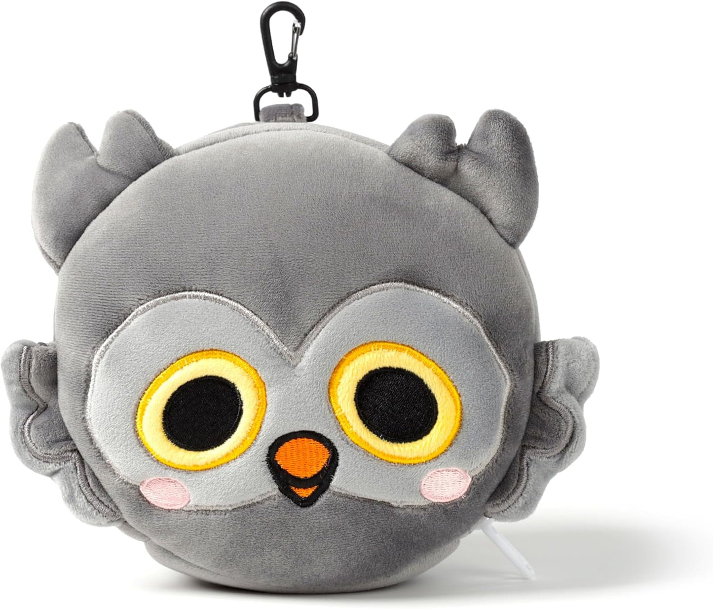 Relaxeazzz Masken-Reisekissen – Winston Owl – Reisekissen mit niedlichen Tieren, Naty Shop