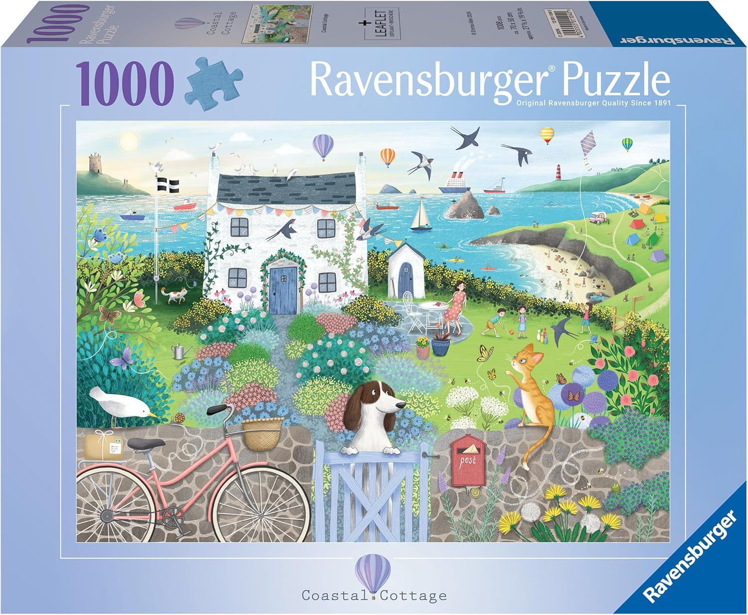 Ravensburger Puzzle 12001104 – Coastal Cottage – Puzzle 1000 Teile für Erwachsene und Kinder ab 14 Jahren. Puzzle Naty Shop