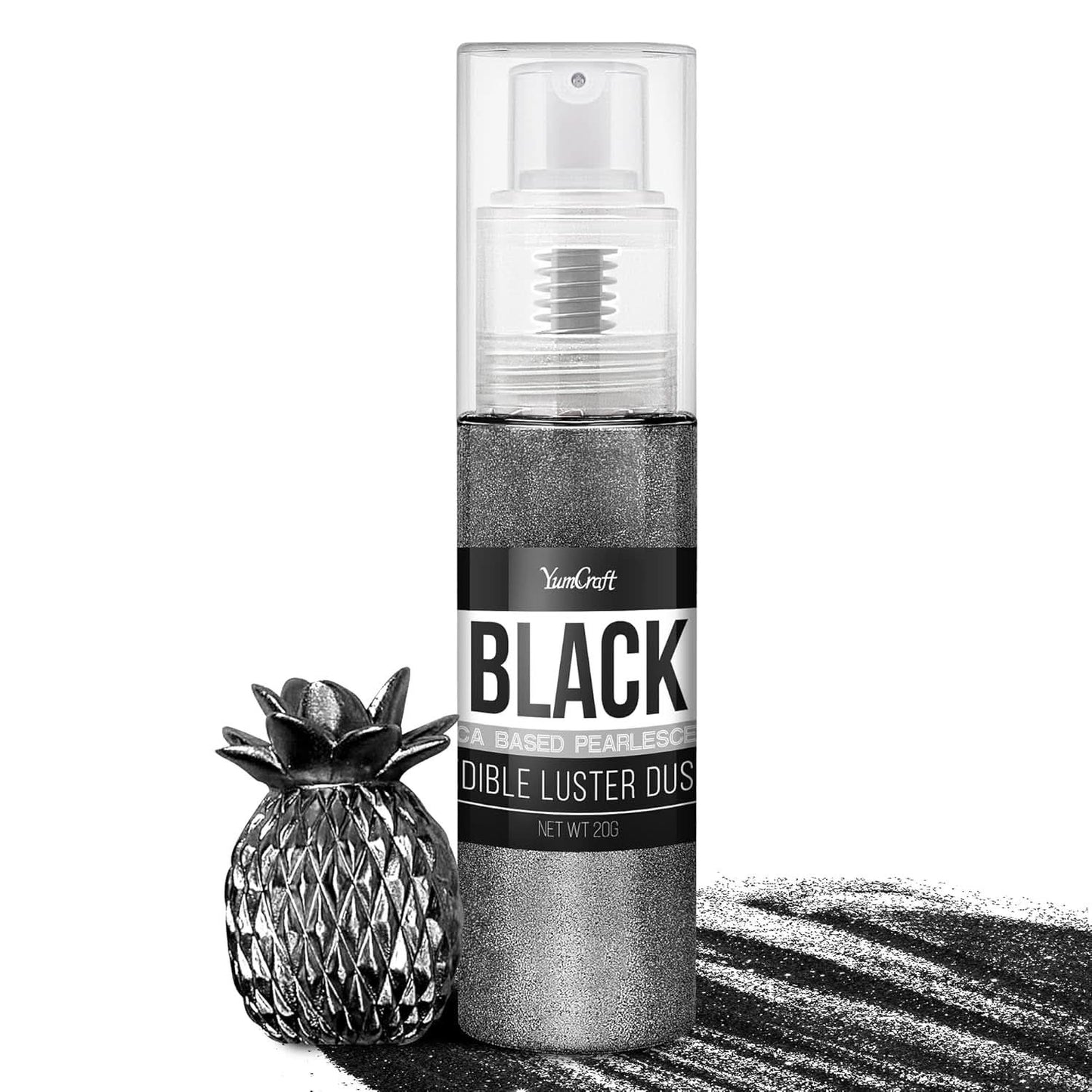 Essbares Glitzerspray, 20 Gramm Naty Shop Black
