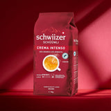 Schwiizer Schüümli Intenso, Kapsel, gemahlener Kaffee 1kg – Intensität 4/5 – UTZ-Zertifikat (4er-Pack)