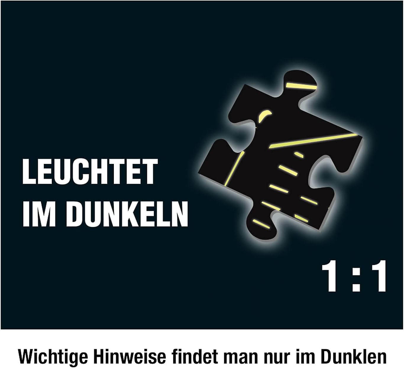 Die Drei??? - Krimi-Puzzle – Die Villa der Puzzles von KOSMOS 697976, 300 Teile, leuchtet im Dunkeln, mit UV-Lampe, Lesen, Puzzle, Rätsel lösen, Detektivpuzzle Ab 10 Jahren Puzzle Naty Shop