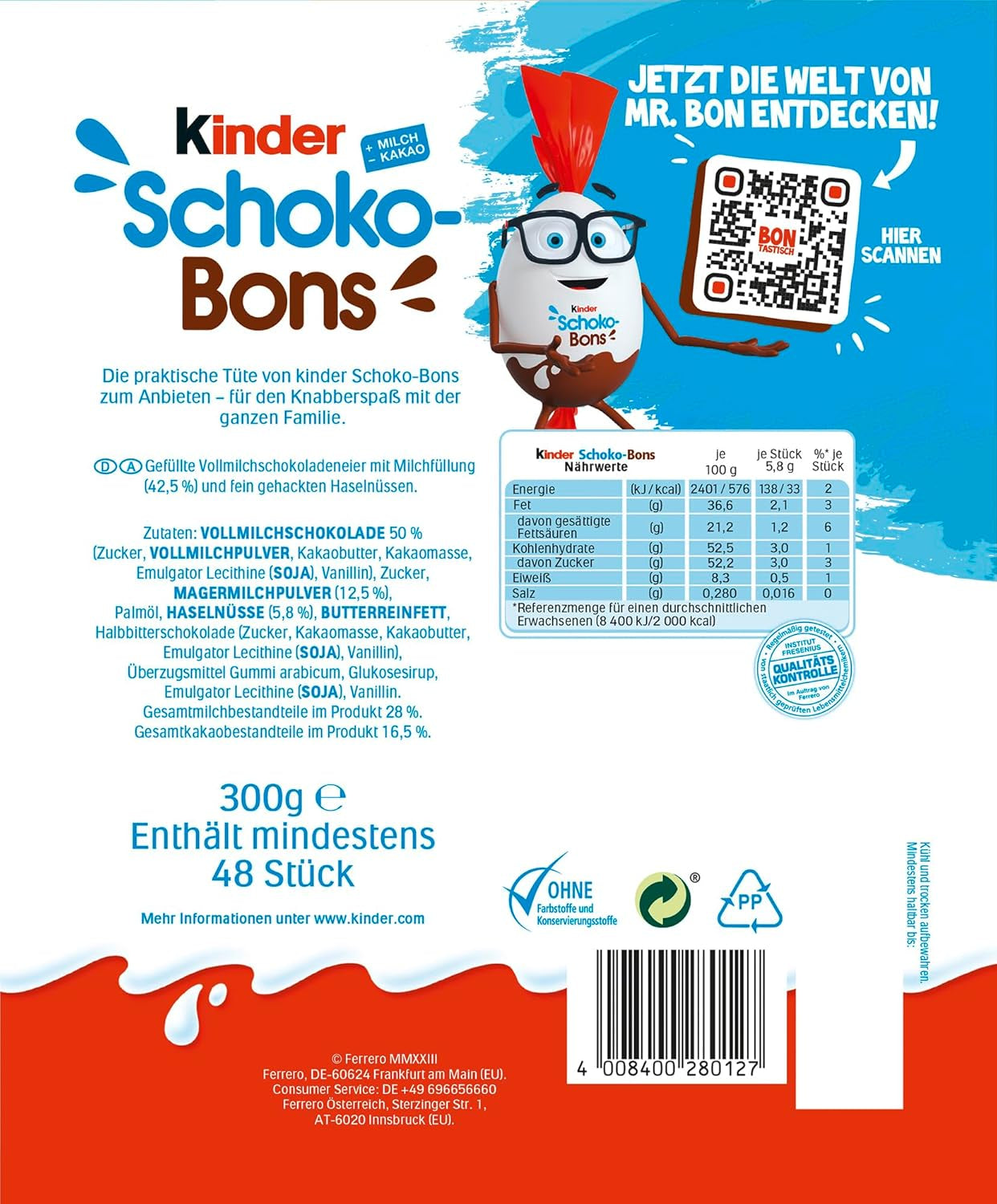 Kinder Schoko-Bons, 300g (3er Pack)