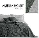 Decoking Tagesdecke 200 x 220 cm Graphit Anthrazit Silbergrau Zweiseitige Tagesdecke pflegeleicht Axel Beds and Blankets Besuchen Sie den DecoKing-Store
