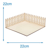 Baker Ross FN256 Mini-Garten-Puppenhaus aus Holz – 1 Packung Kinder-Puppenhaus-Set, Bastelset