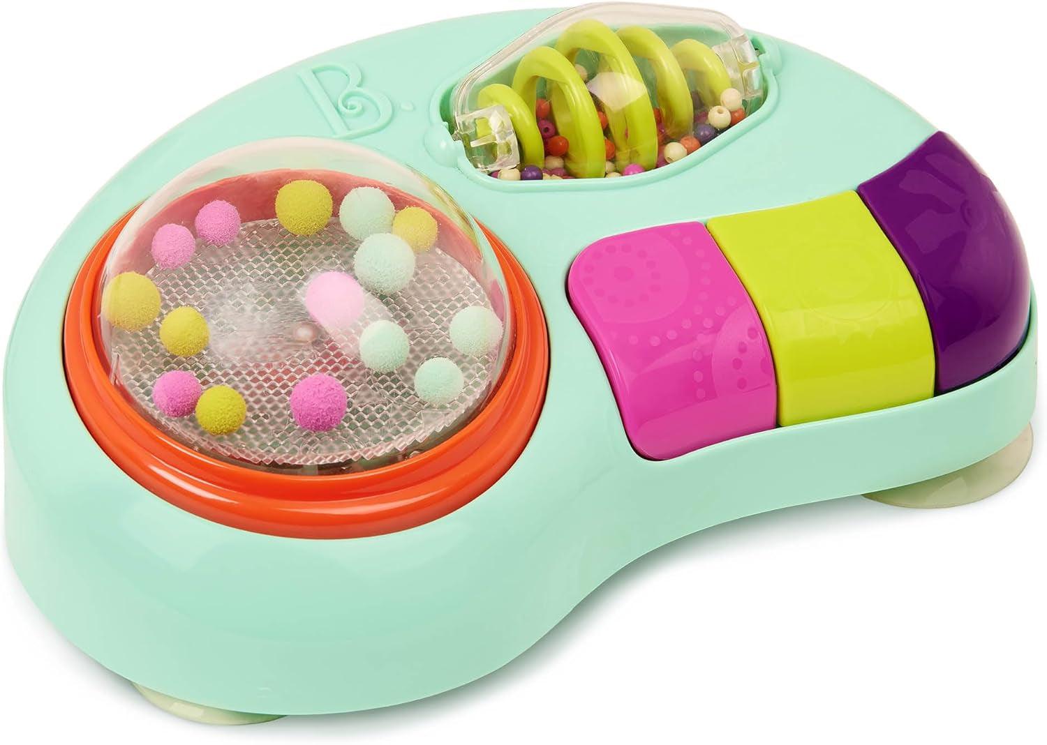 B. Spielzeug - Kinderspielzeug für Hochstuhl - Saugnapfspielzeug mit Musik, Lichtern, Geräuschen - Sinnesspielzeug - Motorikspielzeug für Kinder - ab 6 Monaten - Whirly Pop Baby Toys Naty Shop