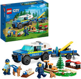LEGO 60369 City Mobiles Polizeihunde-Trainingsspielzeug, Polizeiauto mit Anhänger, Hunde- und Welpenfiguren, Tierset für Kinder ab 5 Jahren. Bausets. Besuchen Sie den LEGO-Store