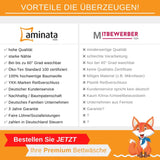 Aminata Kids Bettwäsche für Kinder, Baumwolle Bettwäsche - Kinder Naty Shop