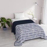 Fantasy Italienische Bettwäsche Mikrofaser Sommer 1,5 Betten Murrine Quilts & Quilts Naty Shop Gestreifte Jeans 1 Posto E Mezzo