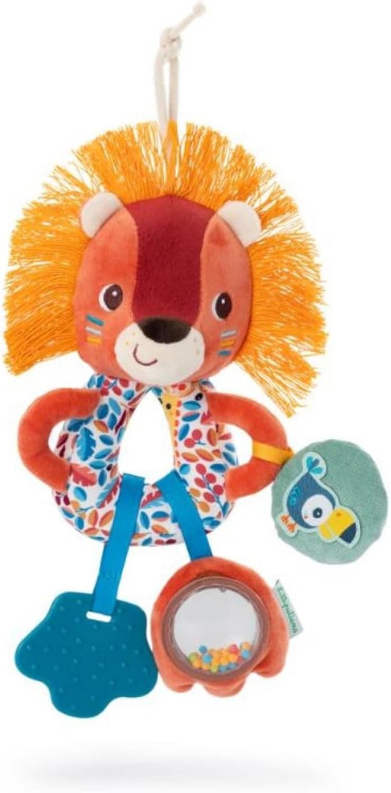 Lilliputiens – Multifunktionsringe „Louis der Wolf“ – Rassel für Babys mit Geräuschen, Texturen und Farben – Leicht zu fangen – Stimuliert die Sinne und fördert die motorischen Fähigkeiten – Ab 3 Monaten – 83505 Baby Toys Naty Shop Jack