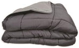 Poyet Motte Calgary Bettbezug Polyester Stahl/Silber, Polyester, Stahl/Silber, 220 x 160 x 1 cm. Bettdecken und Steppdecken Naty Shop 200 x 200 x 1 cm