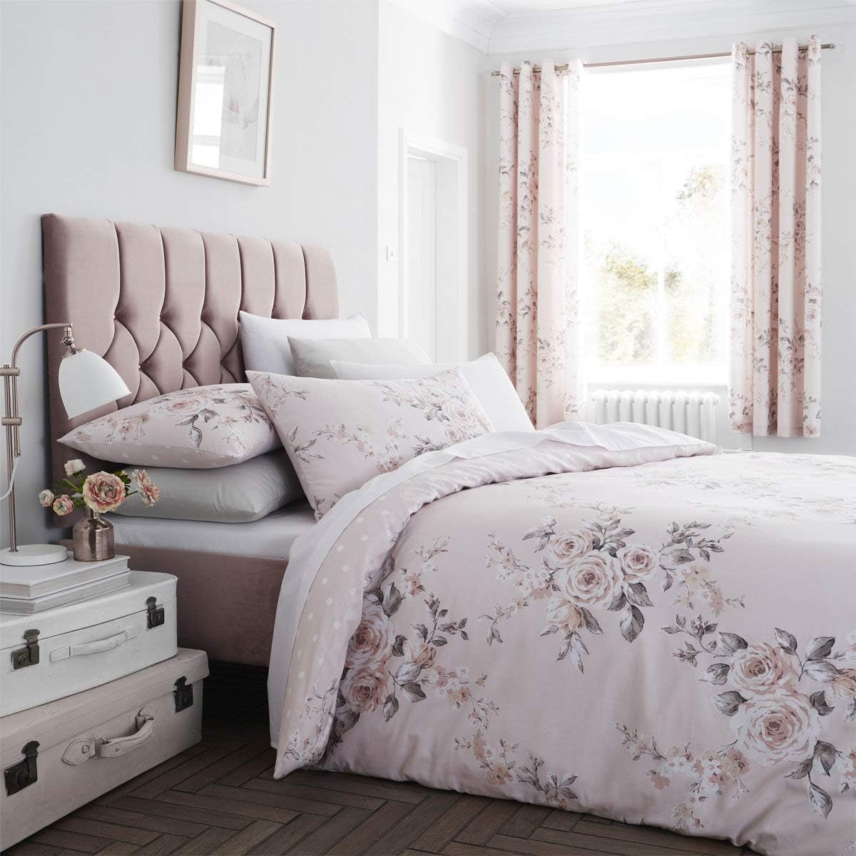 Catherine Lansfield Canterbury Tagesdecke, pflegeleicht, Blush, Tagesdecke – 220 x 230 cm. Betten und Decken Catherine Lansfield