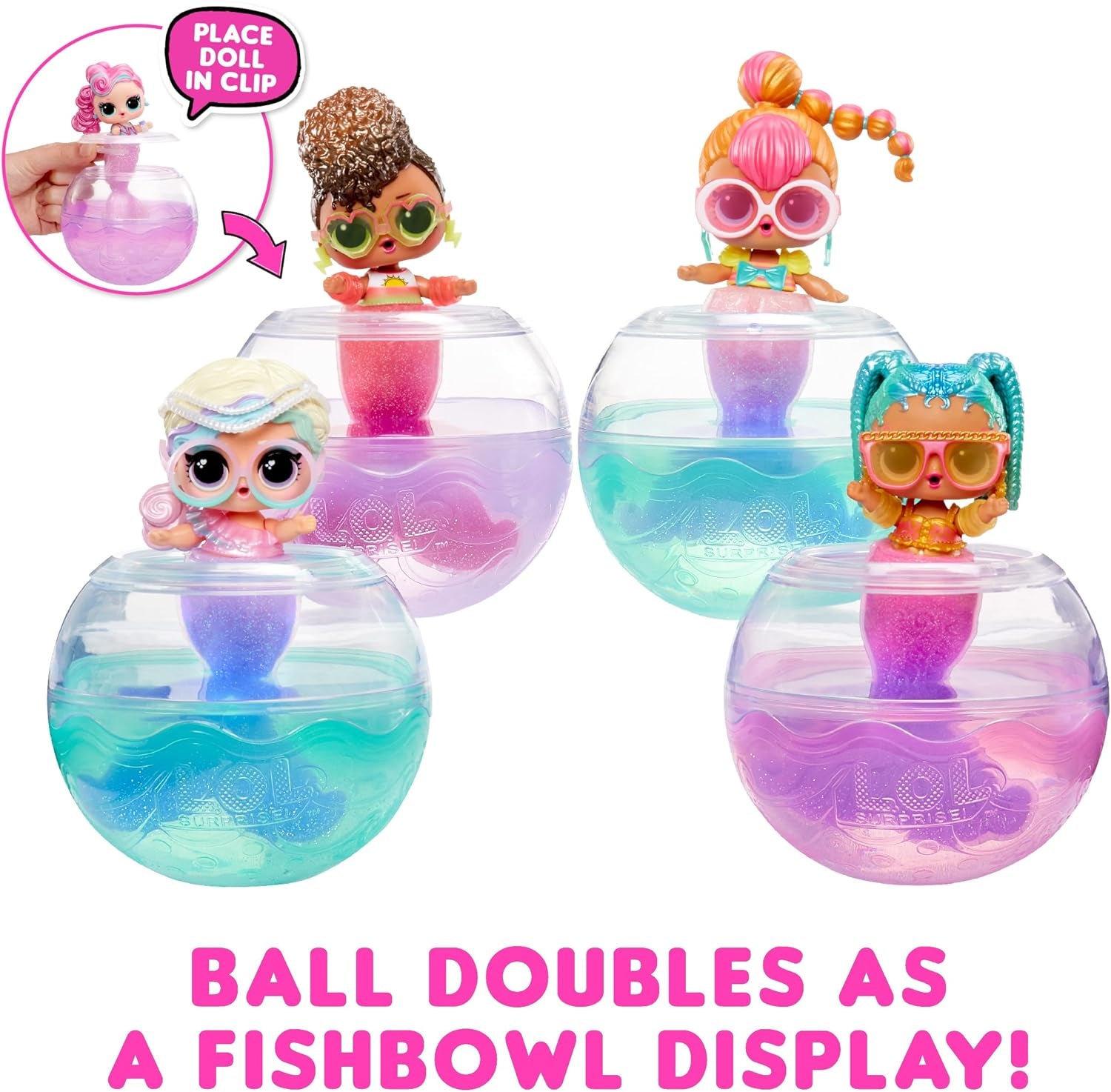 LOL Überraschung! Mermaids Tots – modische Mini-Puppen mit farbwechselnden Schwänzen – geeignet für Sammler, Mädchen und Jungen ab 4 Jahren