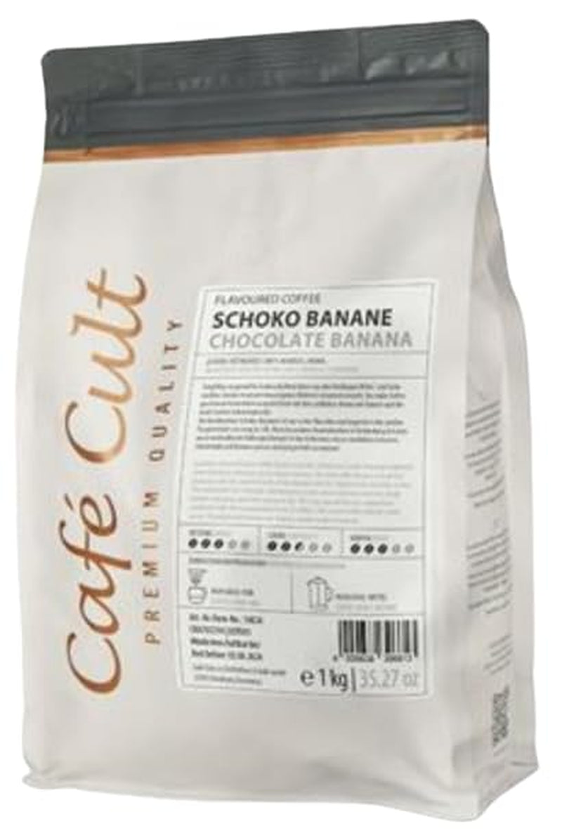 ® Kaffee mit Schokolade und Bananen im 1-kg-Beutel, mit Vollbohnengeschmack