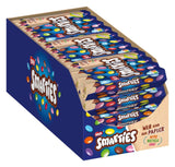 Nestlé SMARTIES Multipack, kleine Rolle, schokoladenfarbene Linsen, ideal für Kindergeburtstage, natürliche Farben, sechseckige Rolle, 12er Pack (12x (4 x 34g))