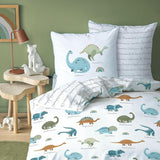 Kinderbettwäsche, Fuchs, Eule und Waldtiere, 100 % Baumwolle. Bettwäsche – Kinder Naty Shop Dinosaurier