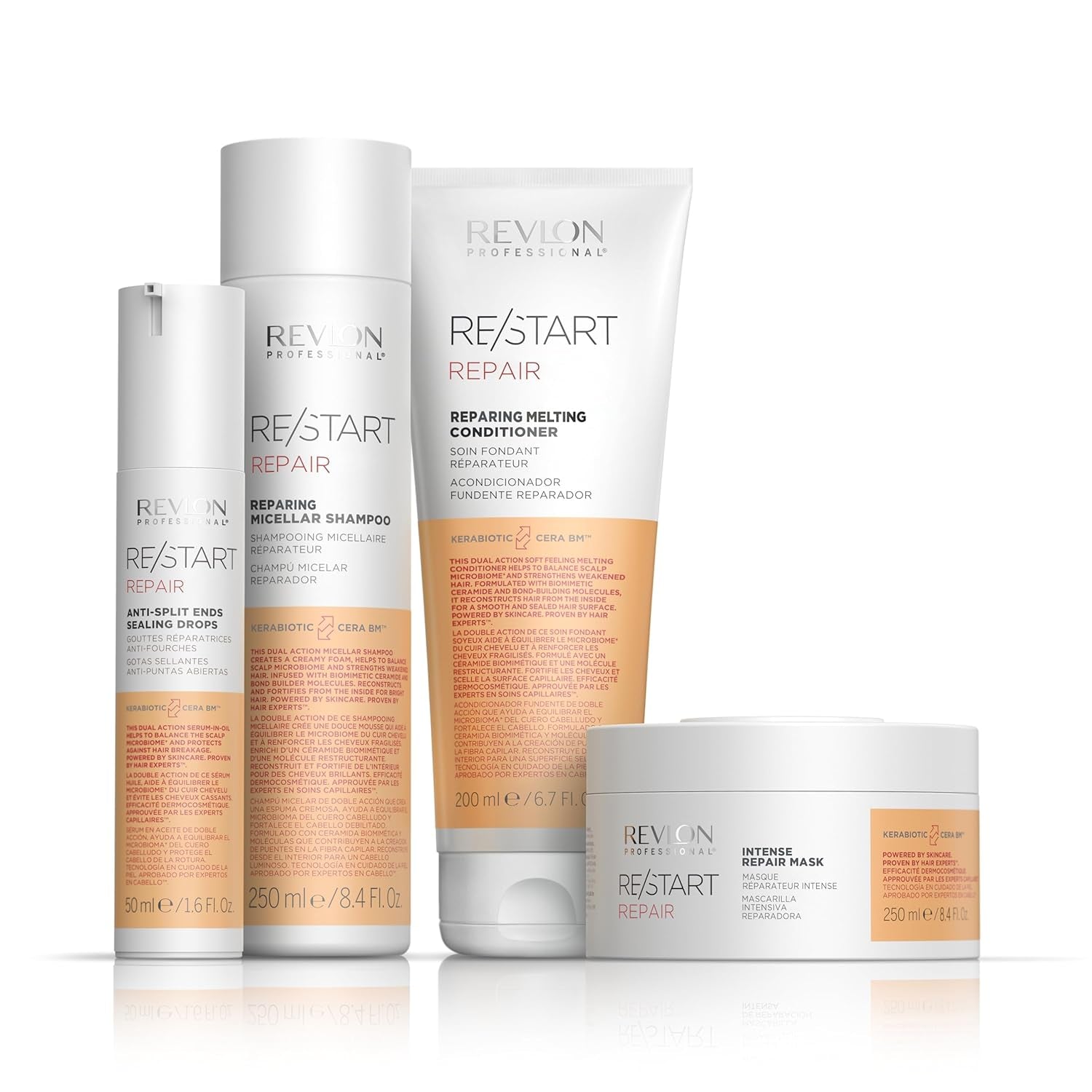 RE/START Repair Intense Repair Mask, 250 ml, Intensivmaske für geschädigtes Haar, Maske stärkt geschädigtes Haar von innen, regenerierende Haarkur Naty Shop Hair Mask