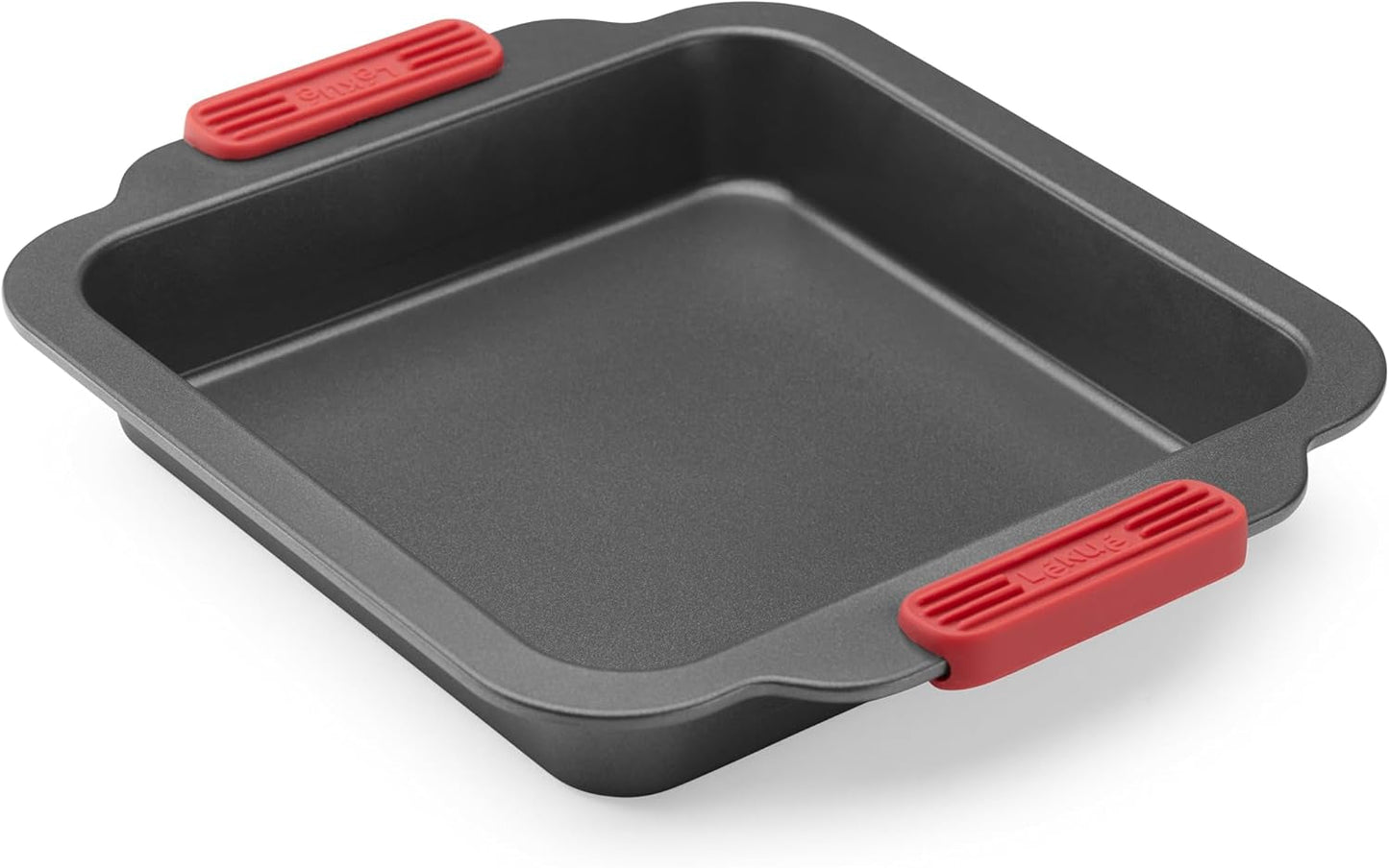 Lékué Muffin-Backform, Antihaftbeschichte, Metall, 6 Muldenformen und Backbleche Naty Shop Quadratische
