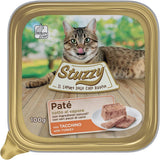Mister Nassfutter für ausgewachsene Katzen, Truthahn, Linie Pastete und Fleisch in Stücken, gesamt 3,2 kg (32 Becher x 100 g)
