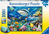 Ravensburger Puzzle für Kinder – 10951 Reef Of Sharks – Unterwasserwelt-Puzzle für Kinder ab 6 Jahren mit 100 Teilen im Xxl-Format. Puzzle Naty Shop Single
