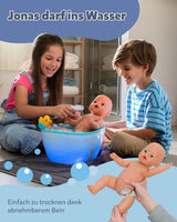 BABY Born Jonas – Babypuppe 43 cm – 10 Funktionen inklusive Zubehör und Matratze – Funktioniert komplett ohne Batterien – Geeignet für Kinder ab 3 Jahren