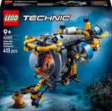 LEGO Technic Deep Sea Explorer U-Boot, Bauspielzeug für Kinder ab 9 Jahren, Jungen und Mädchen, kreative Geburtstagsgeschenkideen, baubares Fahrzeug mit rotierenden Propellern, 42201 Bausets. Besuchen Sie den LEGO-Store