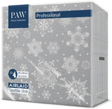 PAW – Airlaid-Servietten (40 x 40 cm) I 50 Stück I Perfekt für Weihnachten, Winter, Feiertage I Tischdekorationen für Heiligabend I Airlaid-Servietten in Stoffoptik Winterzweige I Winterzweige
